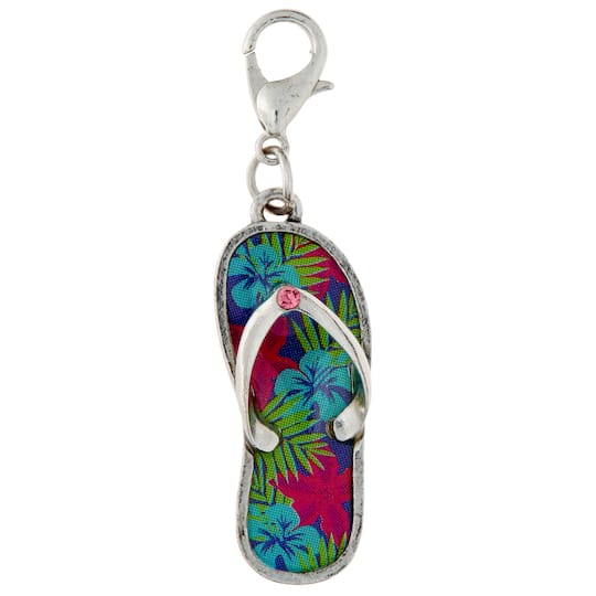 12 Pack: Tropical Shoe Charm by Bead Landing™